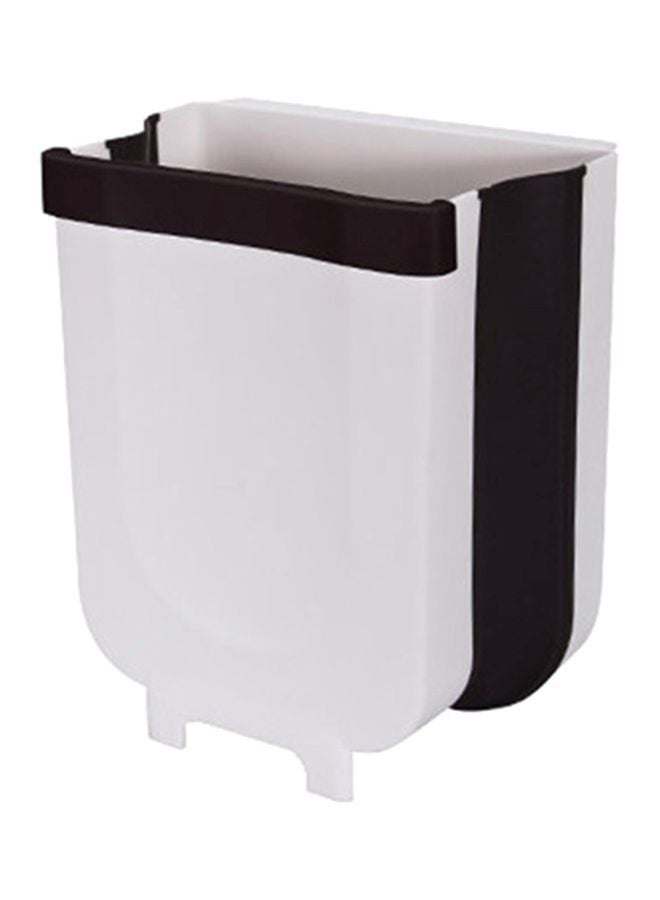 Generic Hanging Plastic Trash Can White/Black  - Image 1