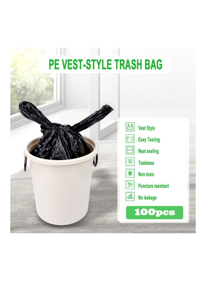 Pack Of 100 Polyethylene Garbage Bag Black 52x32cm - Image 3