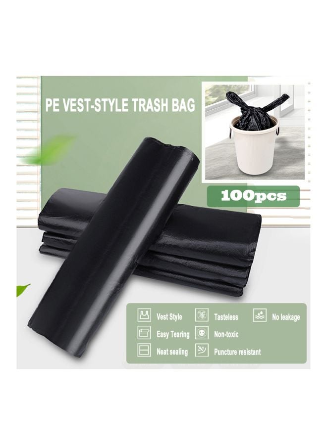 Pack Of 100 Polyethylene Garbage Bag Black 52x32cm - Image 5