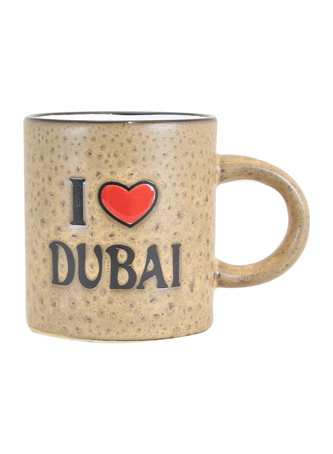 Al Jaber Dubai Stoneware Design Mug Brown/Store Finish - Image 1