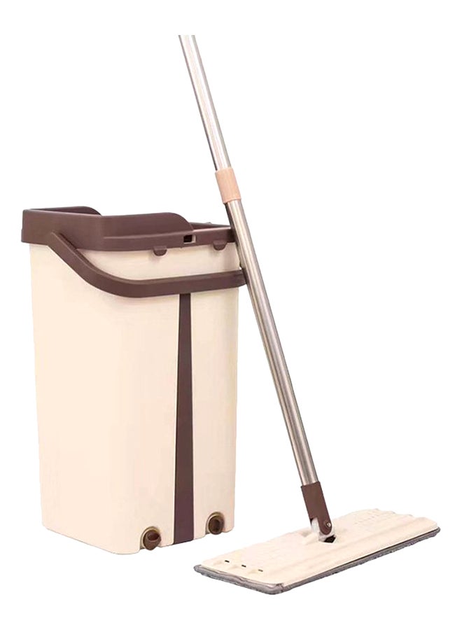 Disposable Mop With Bucket Cream/Brown - Image 2