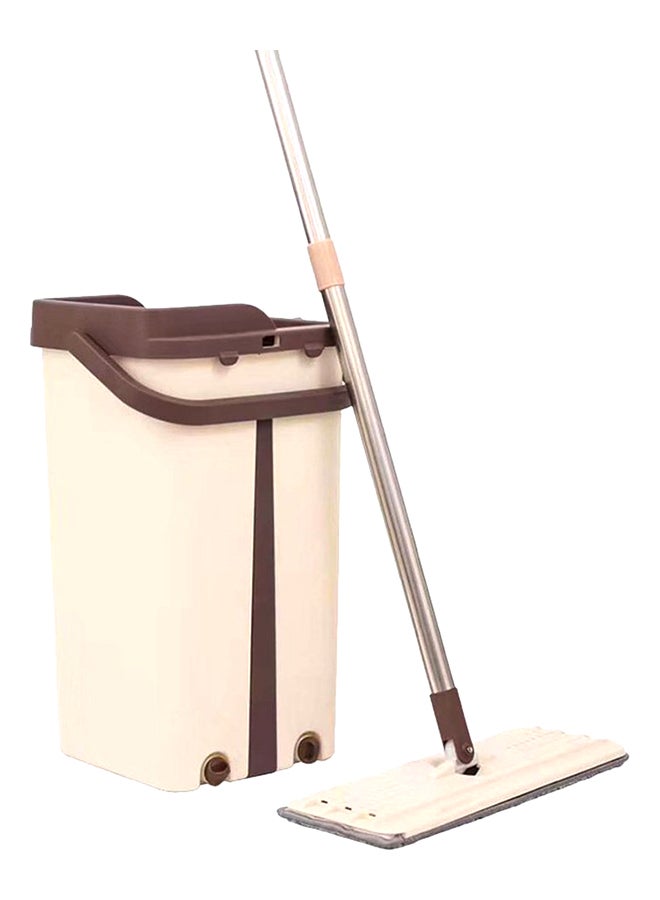 Disposable Mop With Bucket Cream/Brown - Image 1