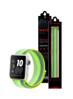 MARGOUN Henlein Series Replacement Smartwatch Band For Apple 42/44 mm Neon Green  - Image 2