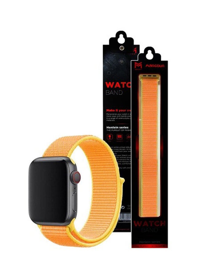 MARGOUN - Henlein Series Replacement Smartwatch Band For Apple 42/44 mm Tangerine - Image 1