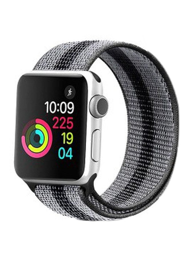MARGOUN - Henlein Series Replacement Smartwatch Band For Apple 42/44 mm Grey/Black - Image 1