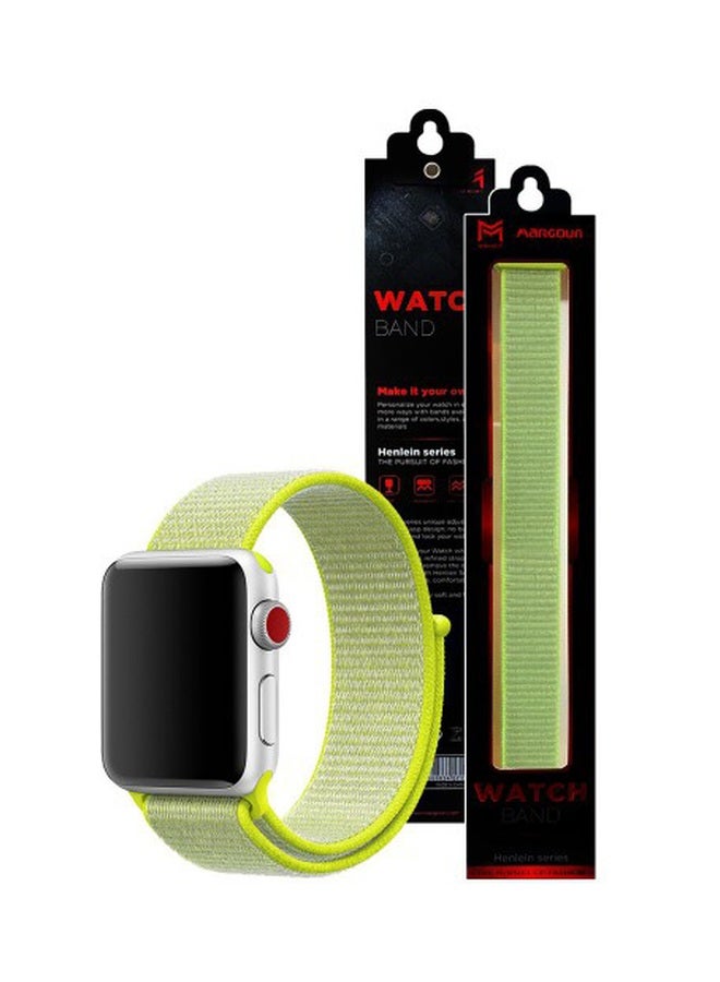 MARGOUN - Henlein Series Replacement Smartwatch Band For Apple 42/44 mm Neon Green - Image 1