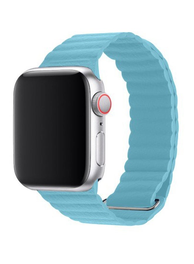 MARGOUN - Henlein Series Replacement Smartwatch Band For Apple 42/44 mm Blue - Image 1