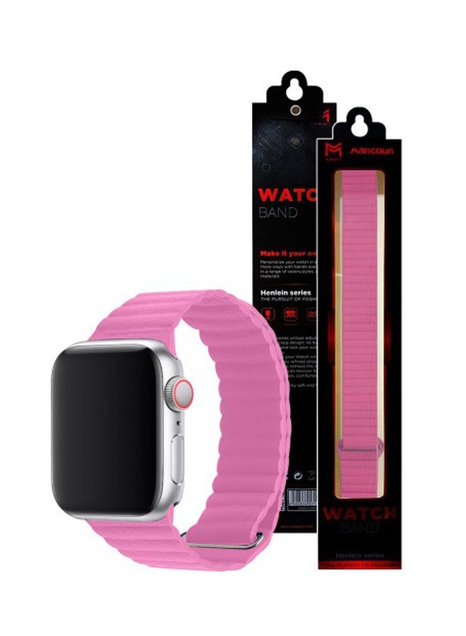 MARGOUN - Henlein Series Replacement Band For Apple Watch 42/44mm Pink - Image 1