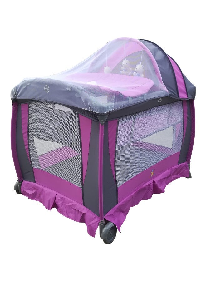 Baby love - FoldableBaby Playpen 2 Layers With Toys-27-960B - Image 1
