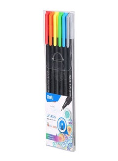 Deli 6-Piece Fineline Pen Set Multicolour  - Image 2