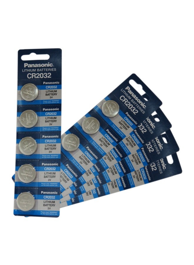 Panasonic 25-Piece CR2032 Lithium Battery Silver - Image 2