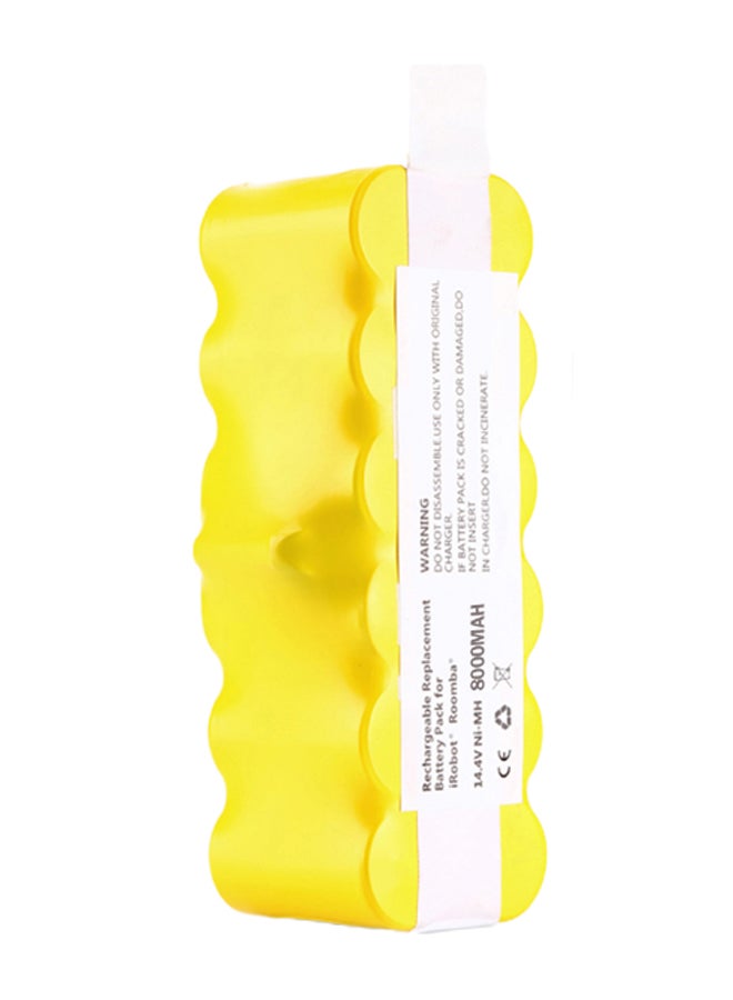 Replacement Roomba Vacuum Cleaner Battery Yellow  - Image 1