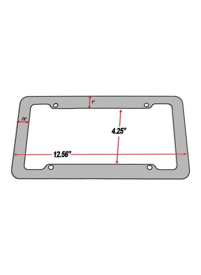 Generic - 2-Piece License Plate Frame With Screw Kits - Image 1
