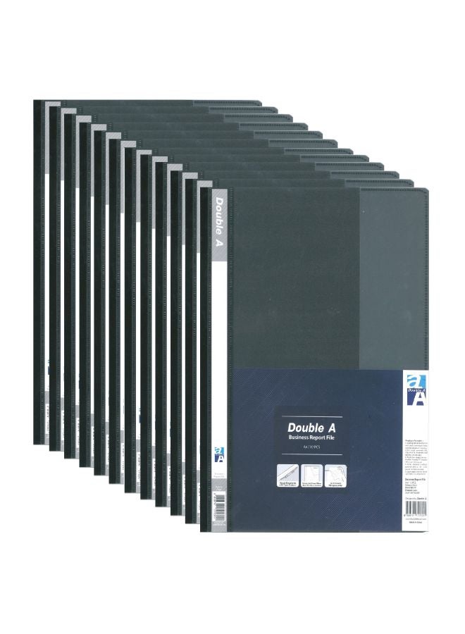 Double A 12-Slot Business Report File Black  - Image 1