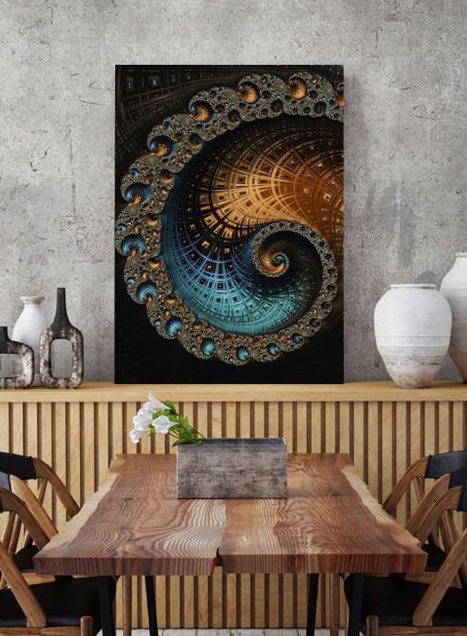 ROSE HAND Floral Printed Canvas Painting Multicolour 50 x 70cm - Image 2