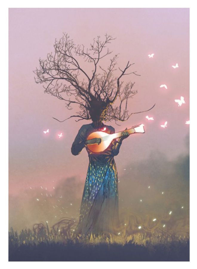ROSE HAND Printed Fantasy Canvas Painting Multicolour 50 x 70cm - Image 1