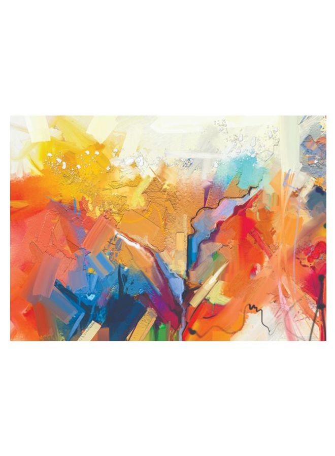 ROSE HAND Abstract Art Printed Canvas Painting Multicolour 50 x 70centimeter - Image 1