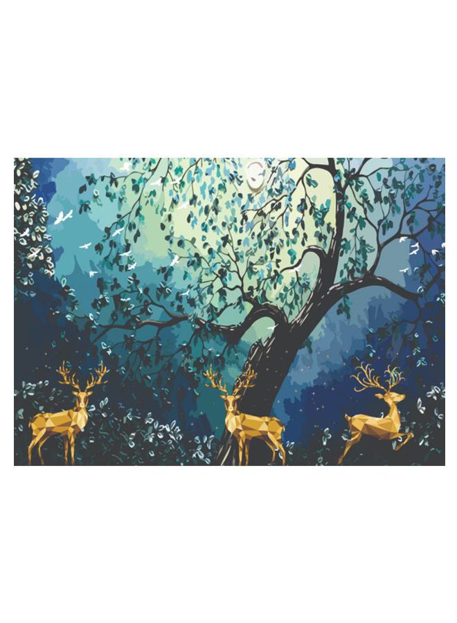 ROSE HAND Forest Printed Canvas Painting Multicolour 50 x 70cm - Image 1