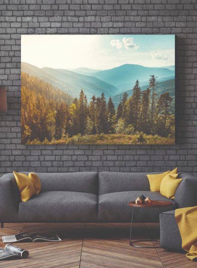 ROSE HAND Forest Printed Canvas Painting Multicolour 50 x 70centimeter - Image 2