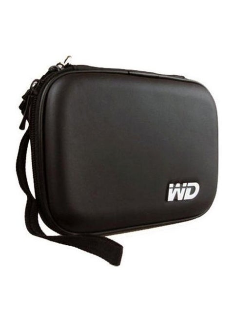 Safety Leather External Hard Disk Case Black