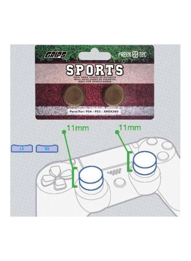 إف أر - تيك طقم أزرار التحكم بالإبهام رياضية لأذرع التحكم لأجهزة بلايستيشن وإكس بوكس من قطعتين - Image 2