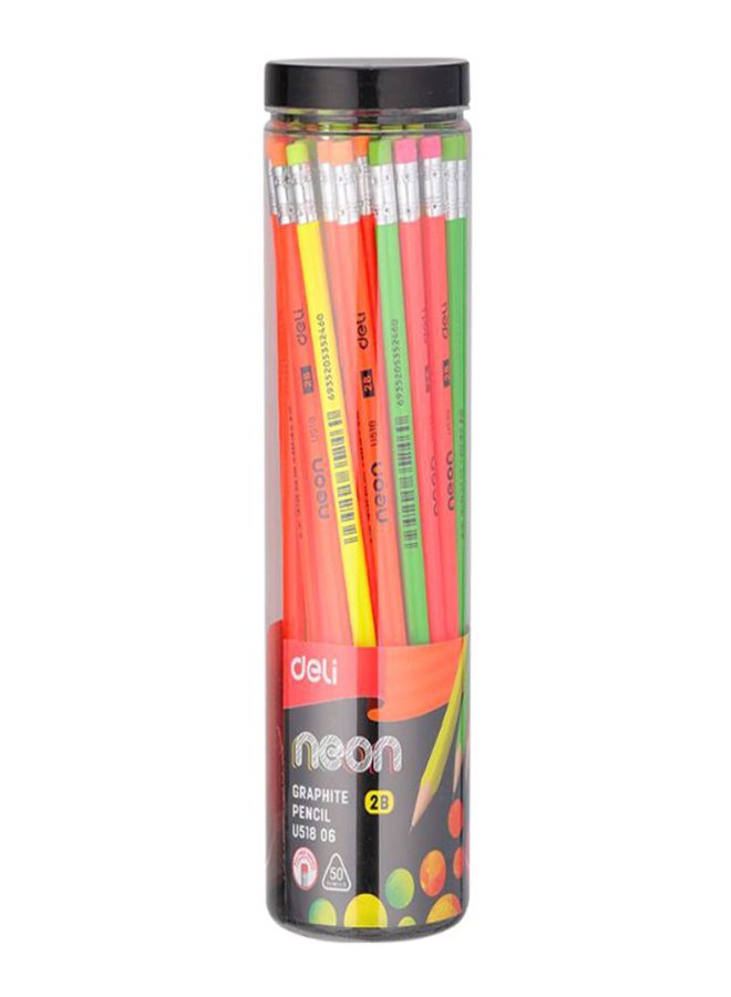 Deli 50-Piece Graphite Pencil Set Multicolour - Image 1