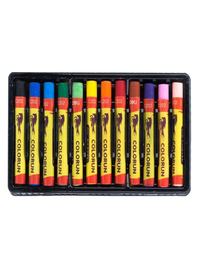 Deli 12-Piece Oil Pastel Set Multicolour - Image 1