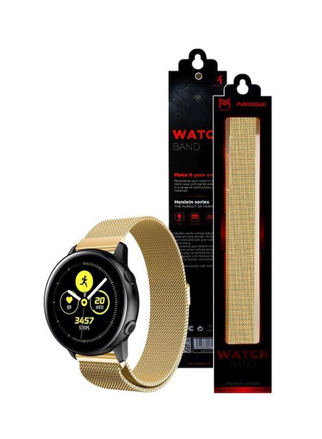 MARGOUN Henlein Series Replacement Band For Samsung Galaxy Active/Active 2 40/44 mm Gold - Image 2