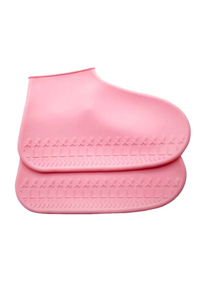 أغطية أحذية من السيليكون مضادة للماء وردي