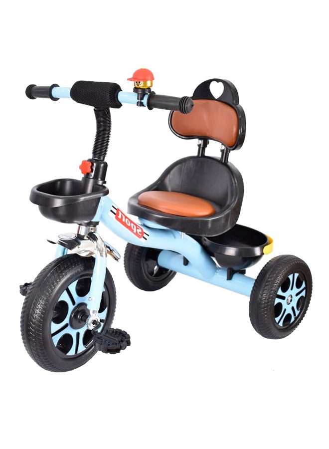 AMLA Wide Wheel Base Ride On Storage Basket Pattern Kids Toys Tricycle With Front Toddler Pedal 64x75cm - Image 2