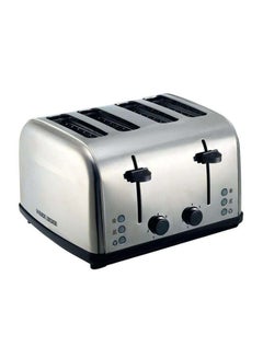 BLACK+DECKER 4-Slice Stainless Steel Toaster 1800.0 W ET304 Silver/Black  - Image 1