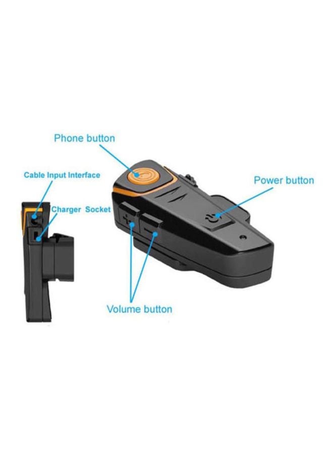 Generic Waterproof Helmet Bluetooth Headset  - Image 2
