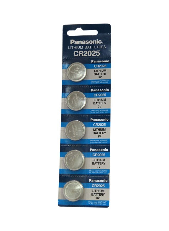 Panasonic 5-Piece Lithium Coin Battery Set Silver  - Image 1