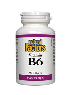 natural Factors Vitamin B6 Plus - 90 Tablets 