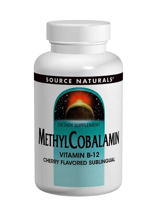 Source Naturals Cherry Flavored Methylcobalamin Vitamin - 60 Tablets 