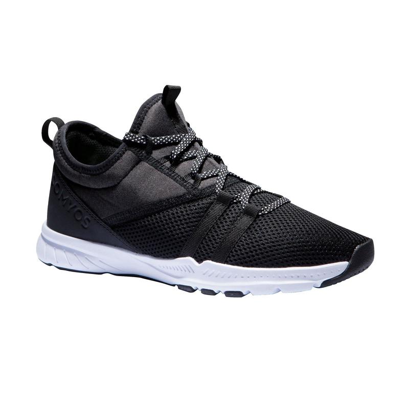 DECATHLON Women's 120 Mid Training Shoes Black  - Image 1