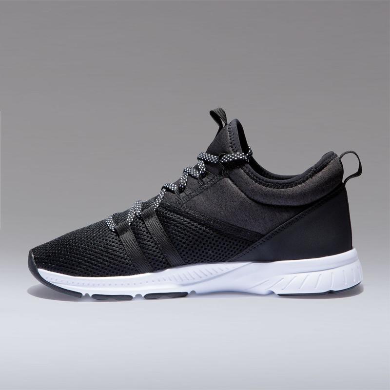 DECATHLON Women's 120 Mid Training Shoes Black  - Image 4
