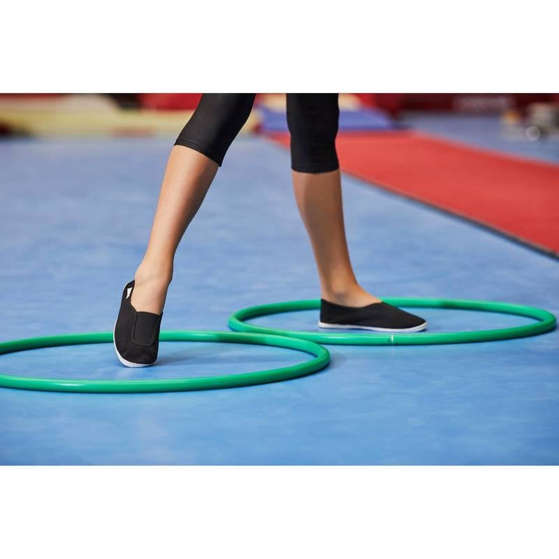 DECATHLON Boys Rythm 300 Slip-On Gym Shoes Black  - Image 2