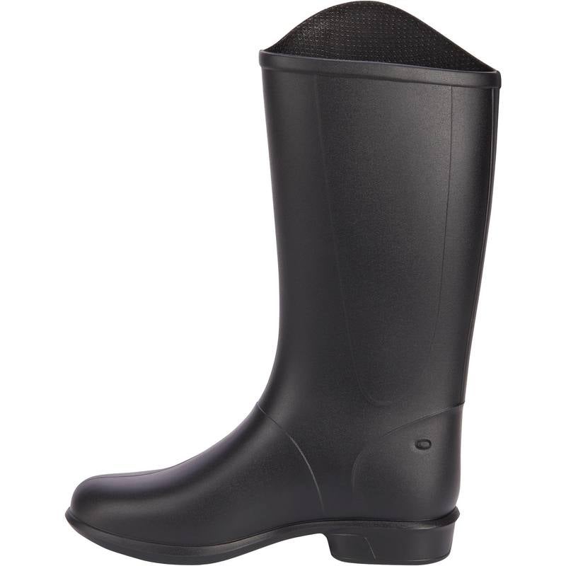 DECATHLON Kids Horse Riding Knee High Boots Black  - Image 5