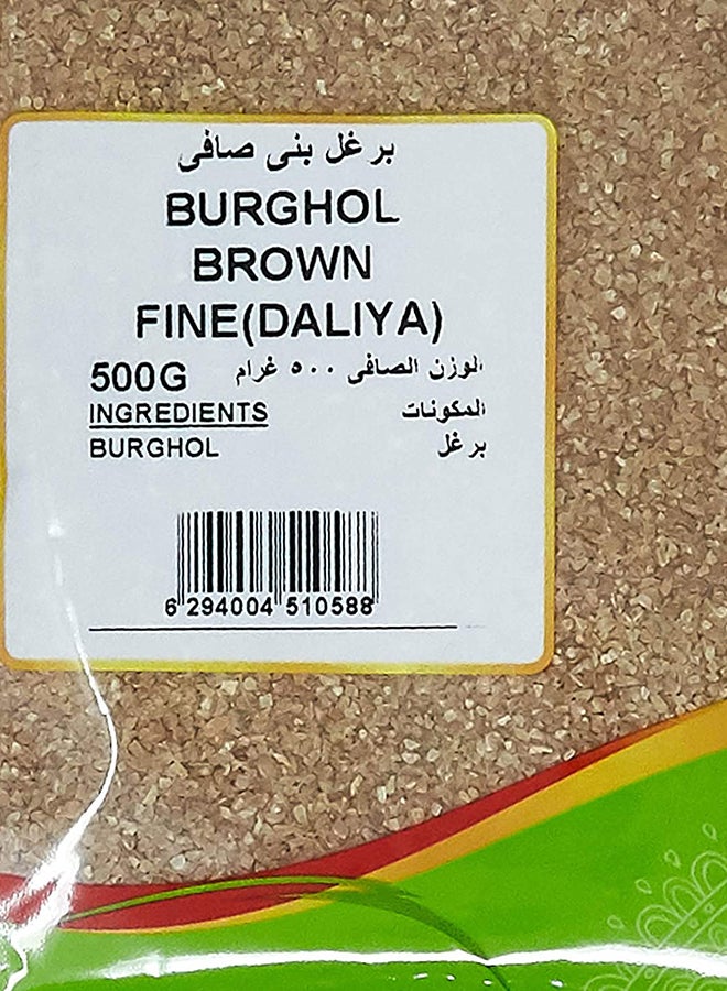 Nature's Choice - Burghol Brown Fine Daliya 500grams - Image 1