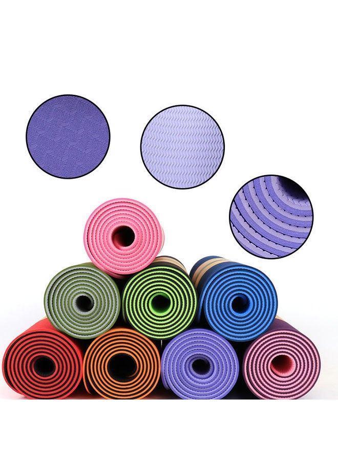 SAPU Yoga Mat Doube TPE With Belt 183X61X0.6cm - Image 2