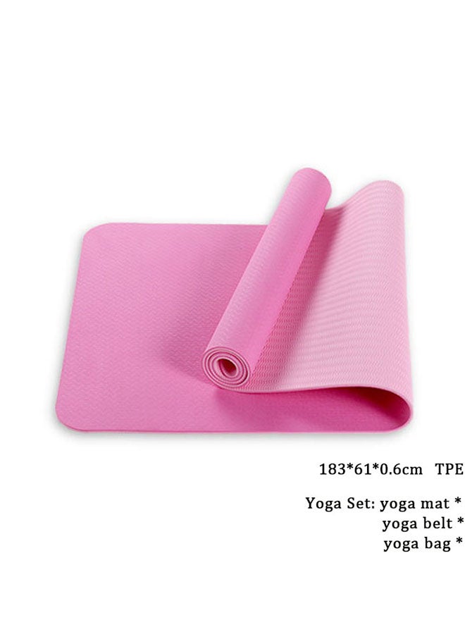 SAPU Yoga Mat Doube TPE With Belt 183X61X0.6cm - Image 1