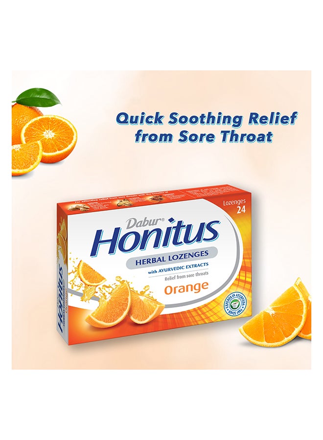 دابر أقراص استحلاب عشبية هونيتوس بنكهة البرتقال تحتوي على 24 قطعة - Image 2