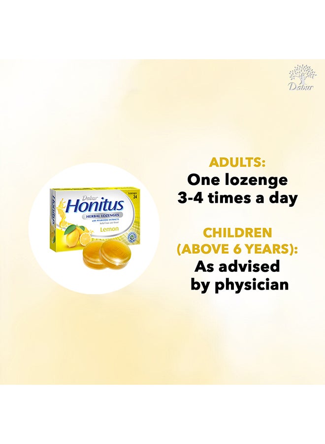 دابر مجموعة أقراص استحلاب عشبية هونيتوس بنكهة الليمون من 24 قطعة - Image 4