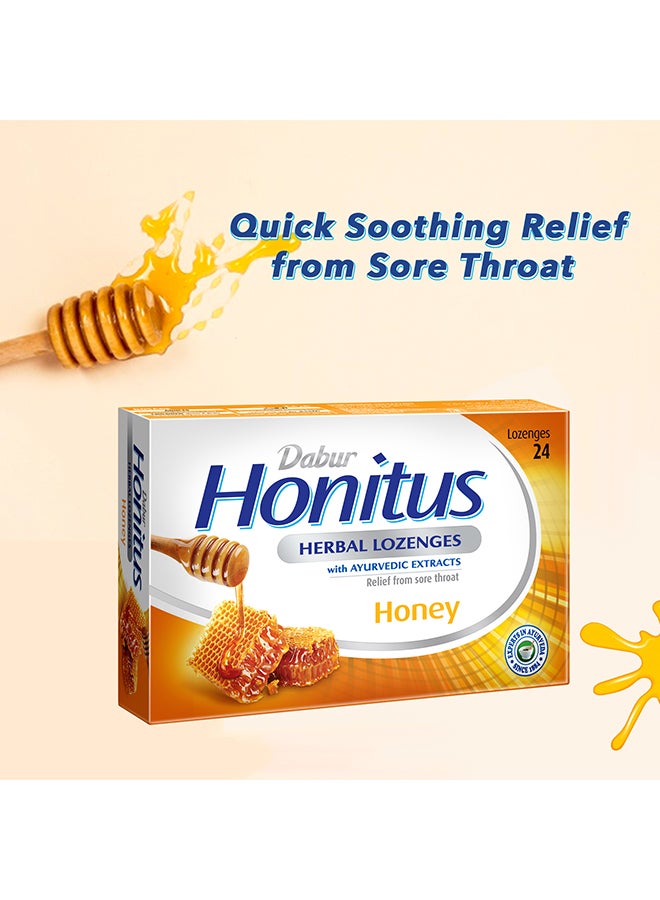 دابر مجموعة أقراص استحلاب عشبية هونيتوس بنكهة العسل من 24 قطعة - Image 2