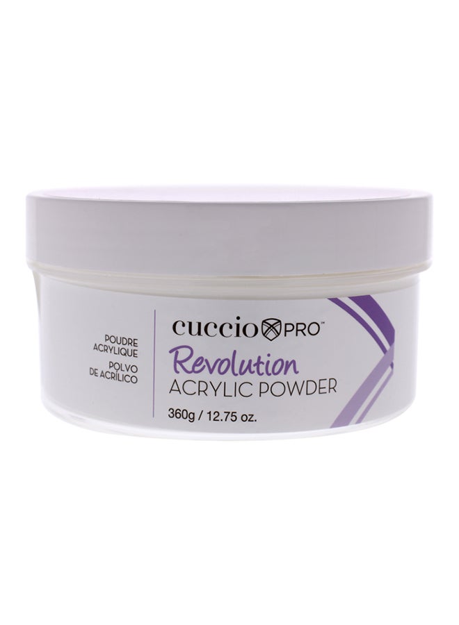 كوتشيو برو بودرة أكريليك لطلاء الطبقة العلوية للأظافر أبيض