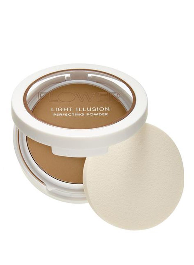 FLOWER Light Illusion Perfecting Pressed Powder D3 Mocha - Image 4