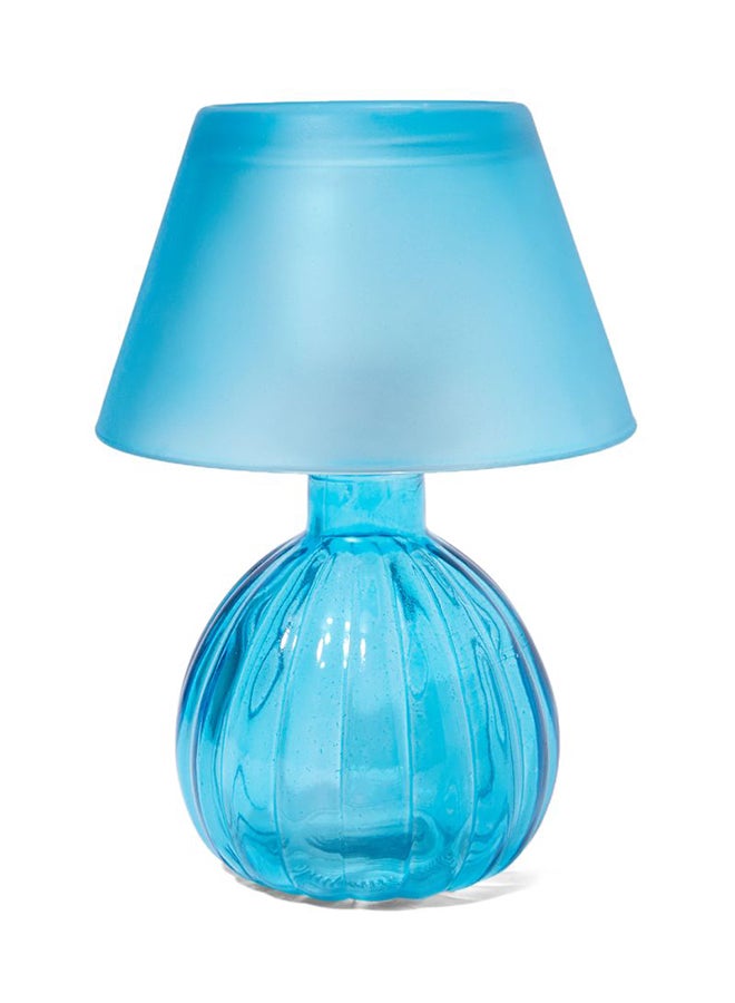 China Made Lamp Shape Candle Holder Blue 17x12cm - Image 2