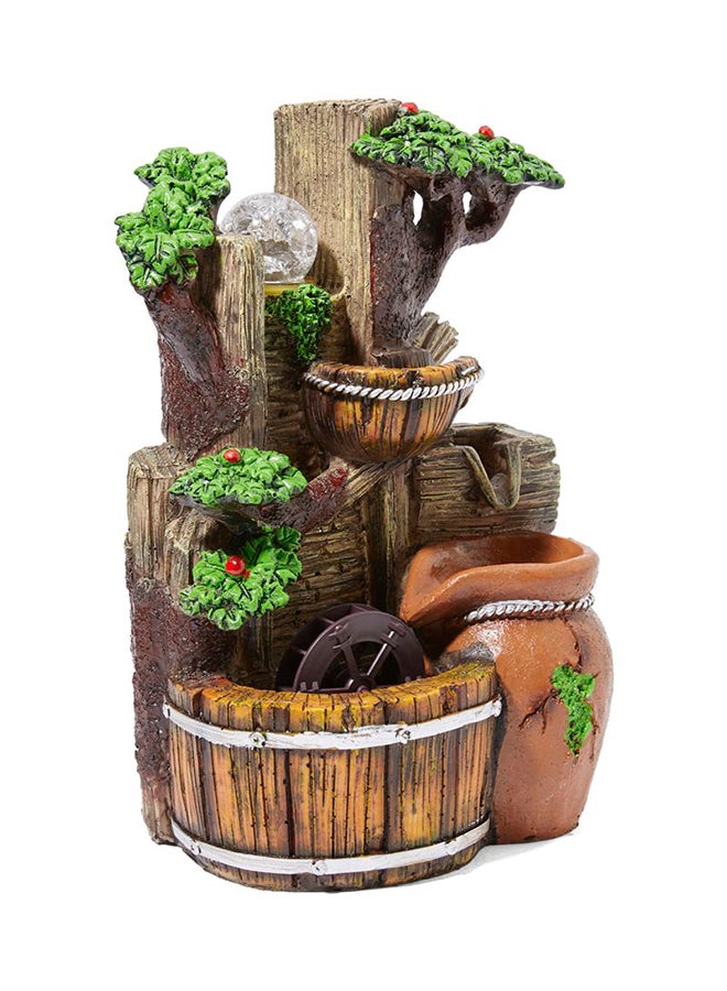 Tabletop Water Fountain Multicolour 18x9.5centimeter