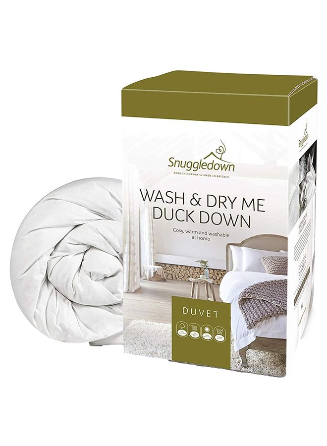 لحاف مي داك داون من ووش آند دراي fabric أبيض 220 x 200سم - Image 2